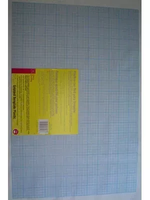 Heavy Duty Gridded Template Plastic, 12X18