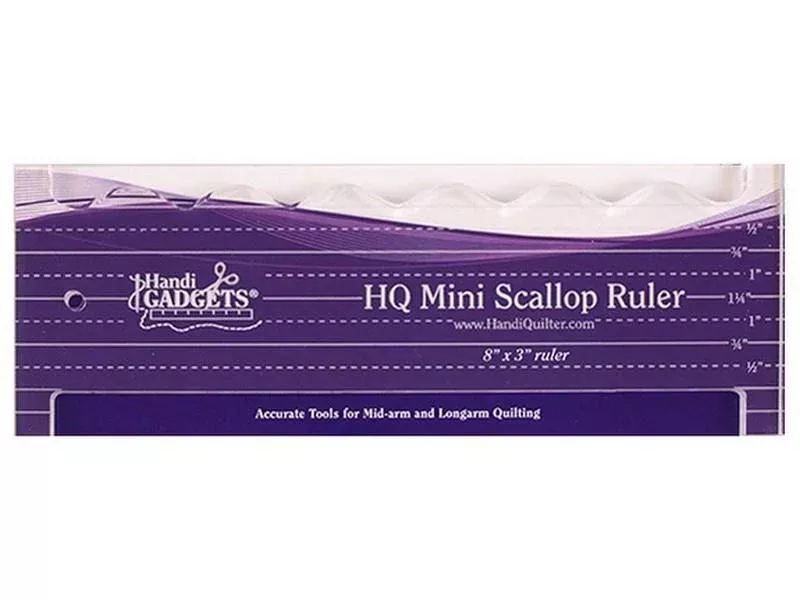 HQ MINI SCALLOP RULER 8" x 3"