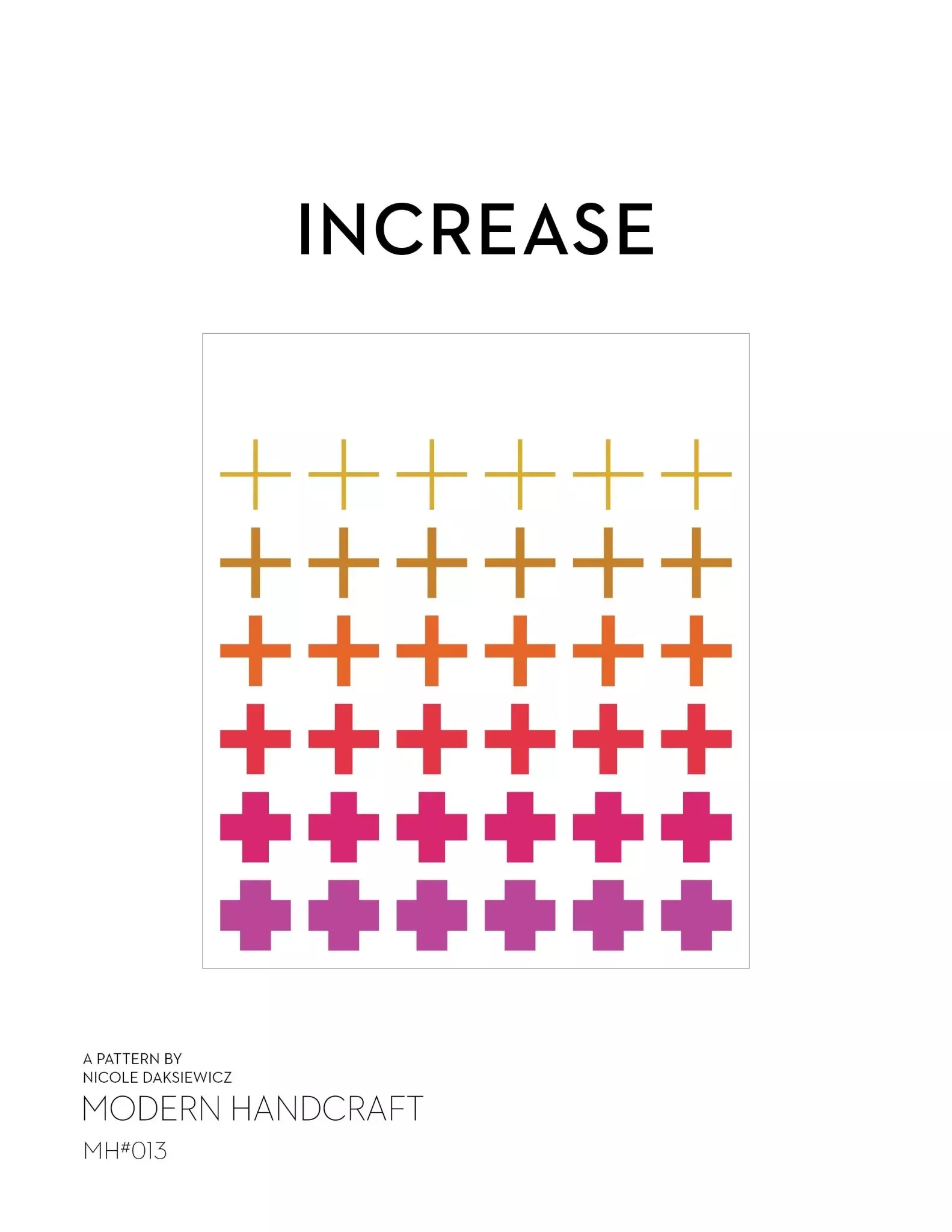 Increase Quilt PDF Pattern