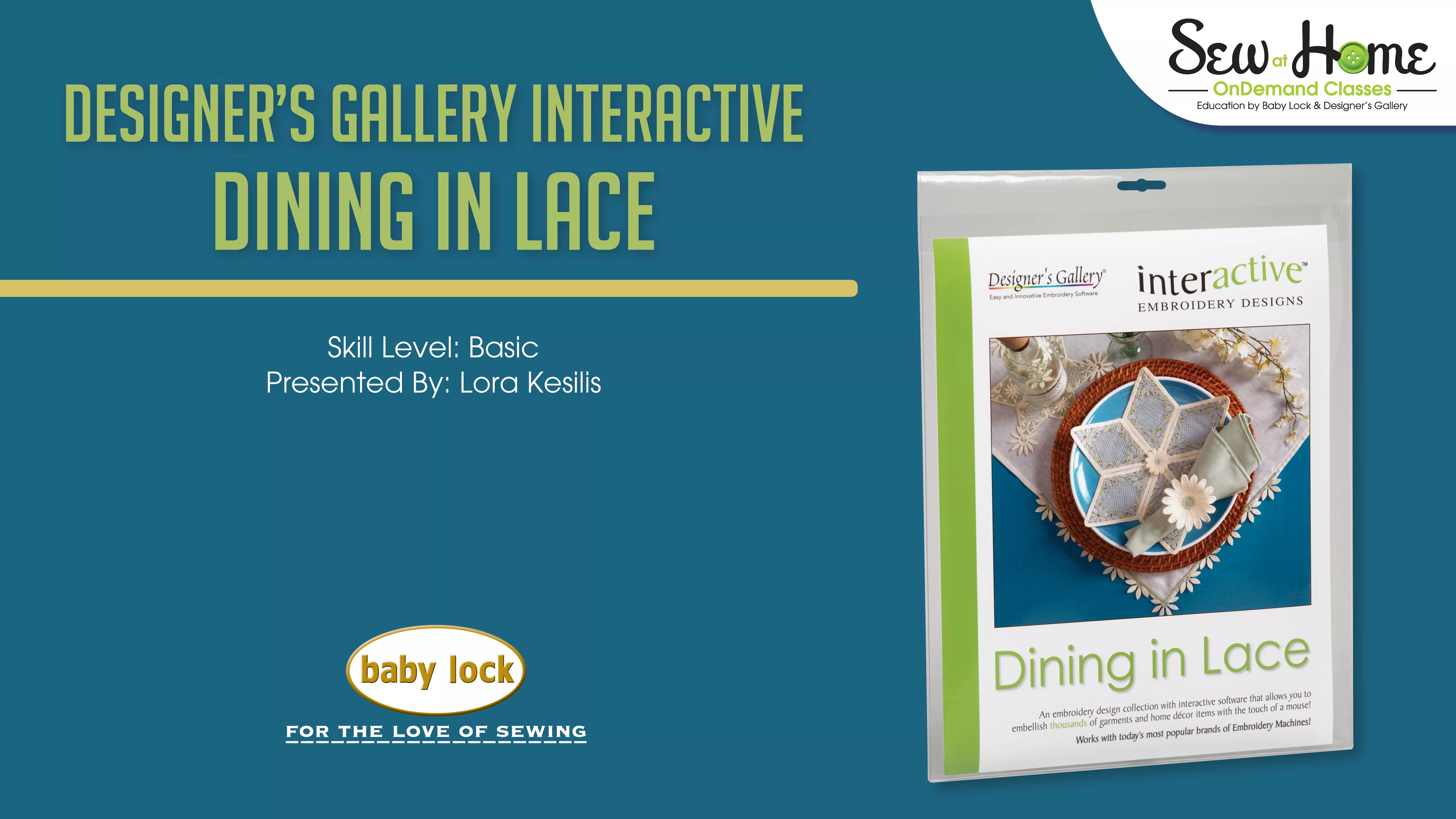 Interactive Embroidery - Dining In Lace
