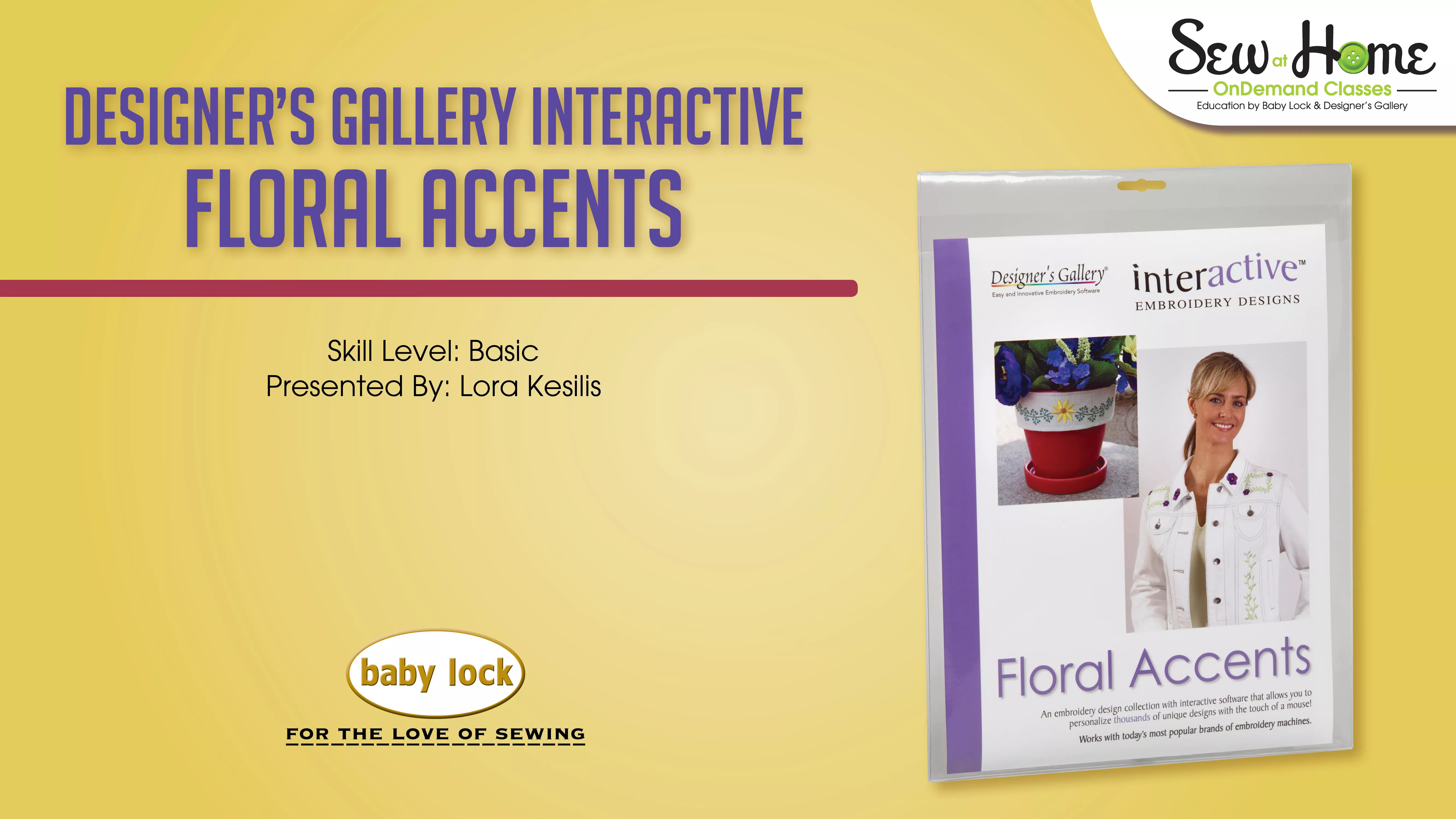 Interactive Embroidery - Floral Accents
