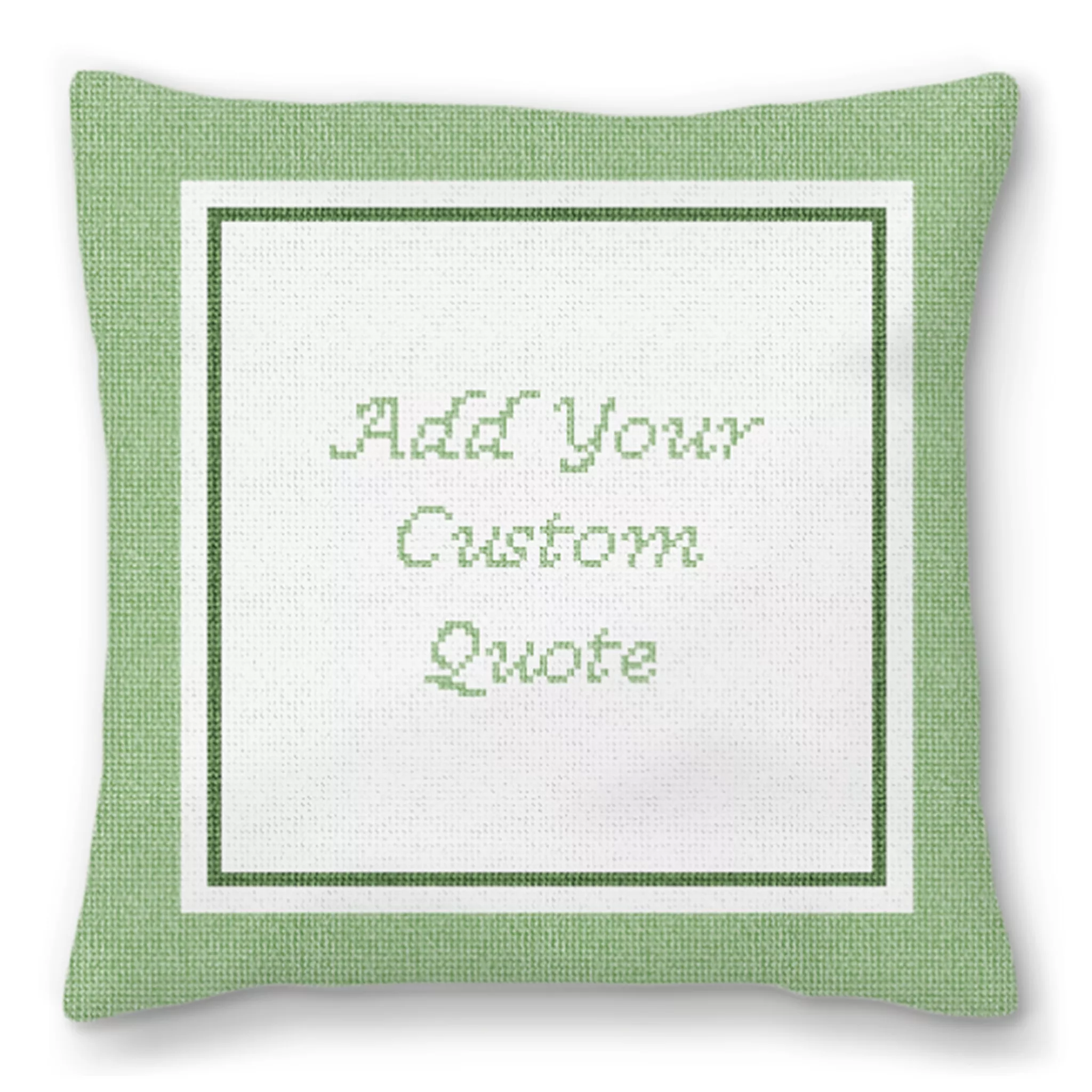 Ivy Green 18 Mesh Personal Needlepoint Pillow