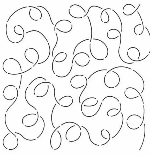 Large Loop Background Stencil