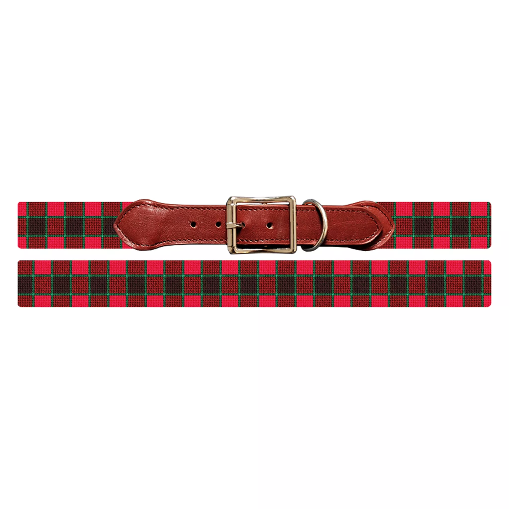 MacNab Tartan Needlepoint Dog Collar