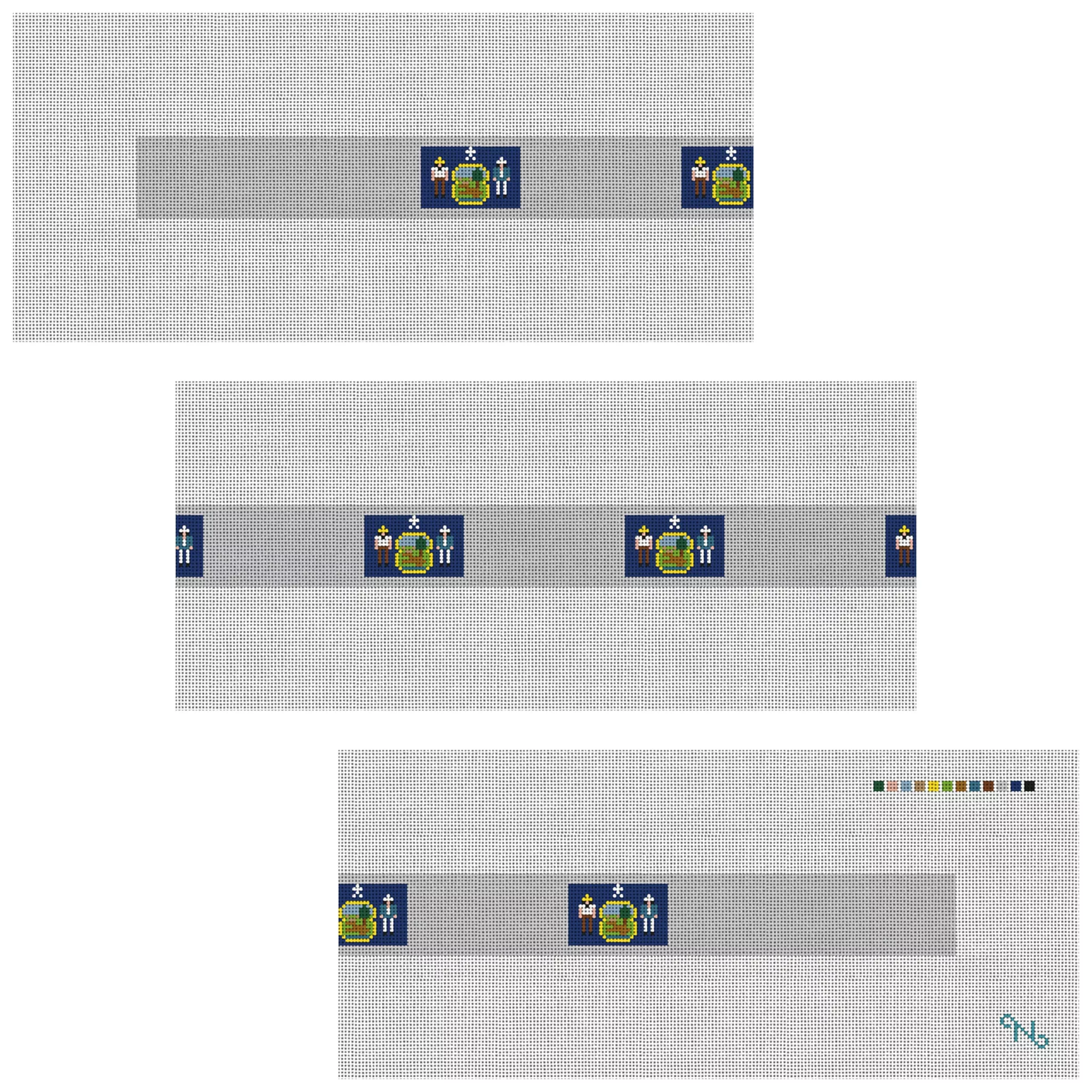 Maine Flag Needlepoint Belt Kit