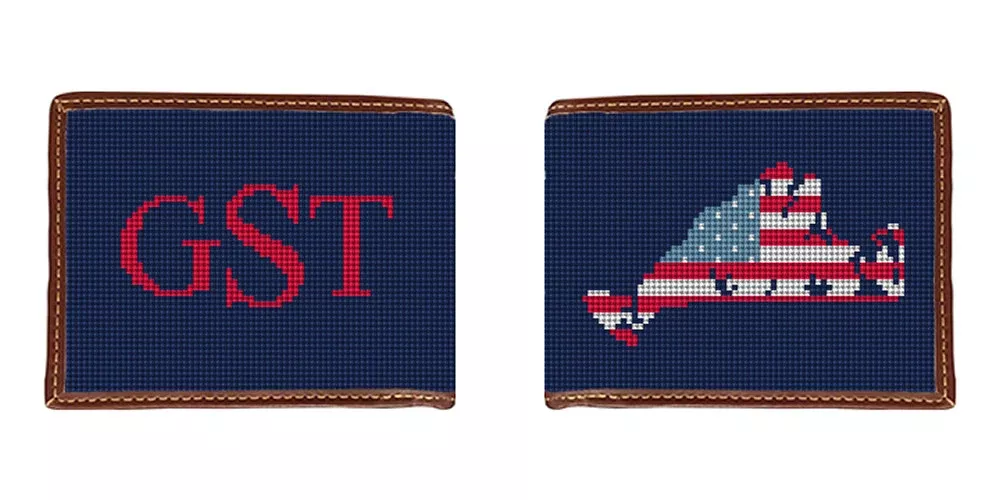 Marthas Vineyard Needlepoint Wallet