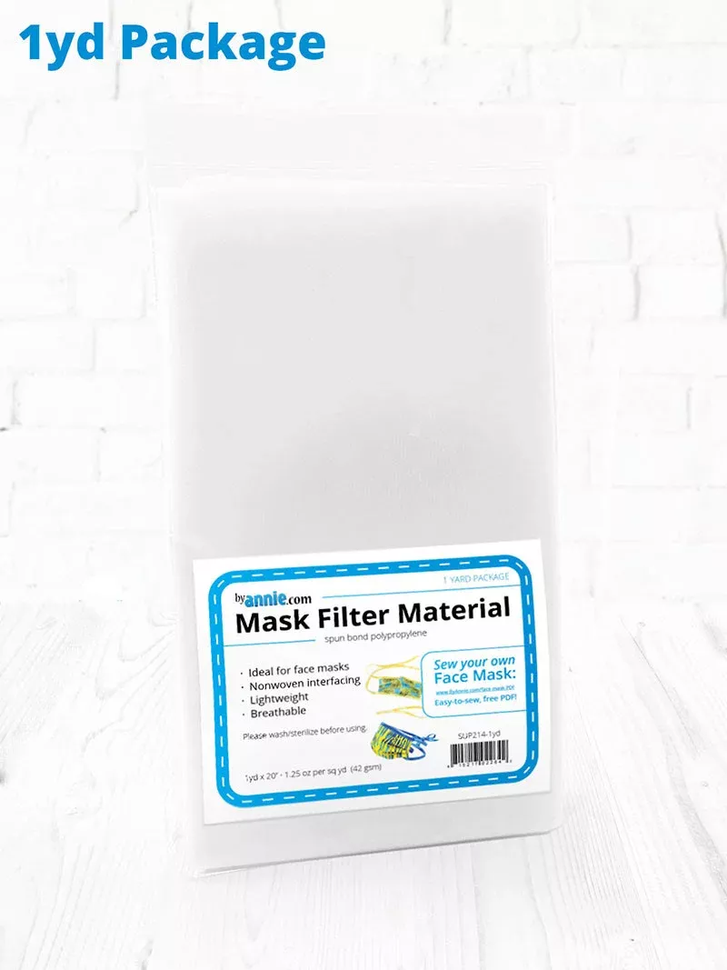 Mask Filter Material, Polypropylene, 20" x 1yd