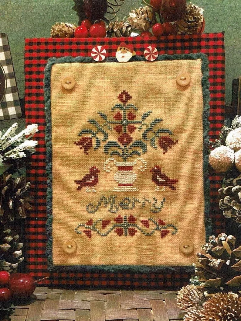 MERRY TOPIARY Cross Stitch Pattern by Scissor Tail Designs