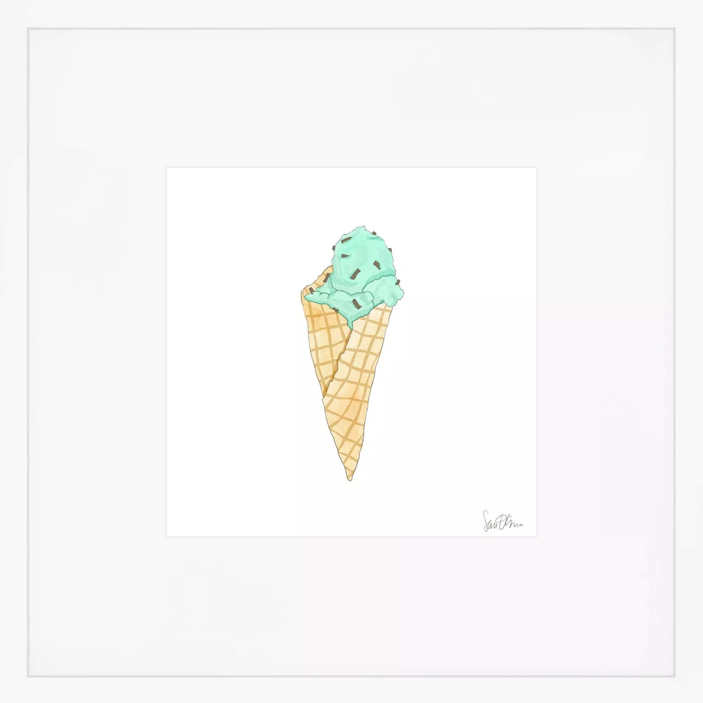 Mint Gelato Art Print