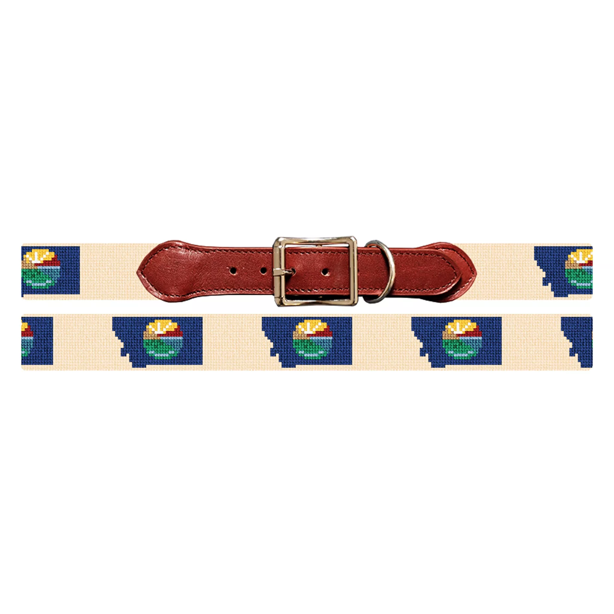 Montana State Needlepoint Dog Collar