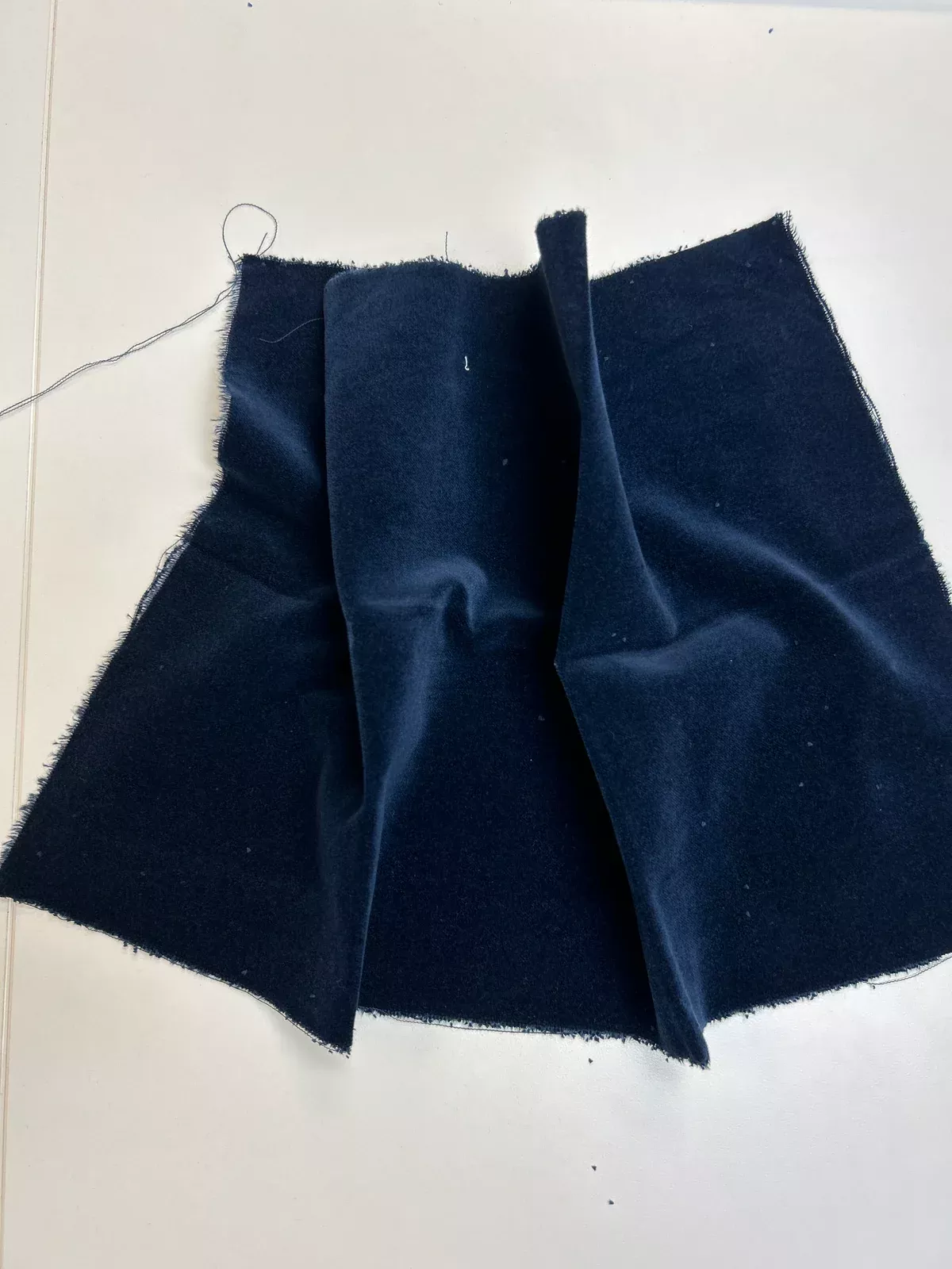 Navy Bean Velveteen 18x10