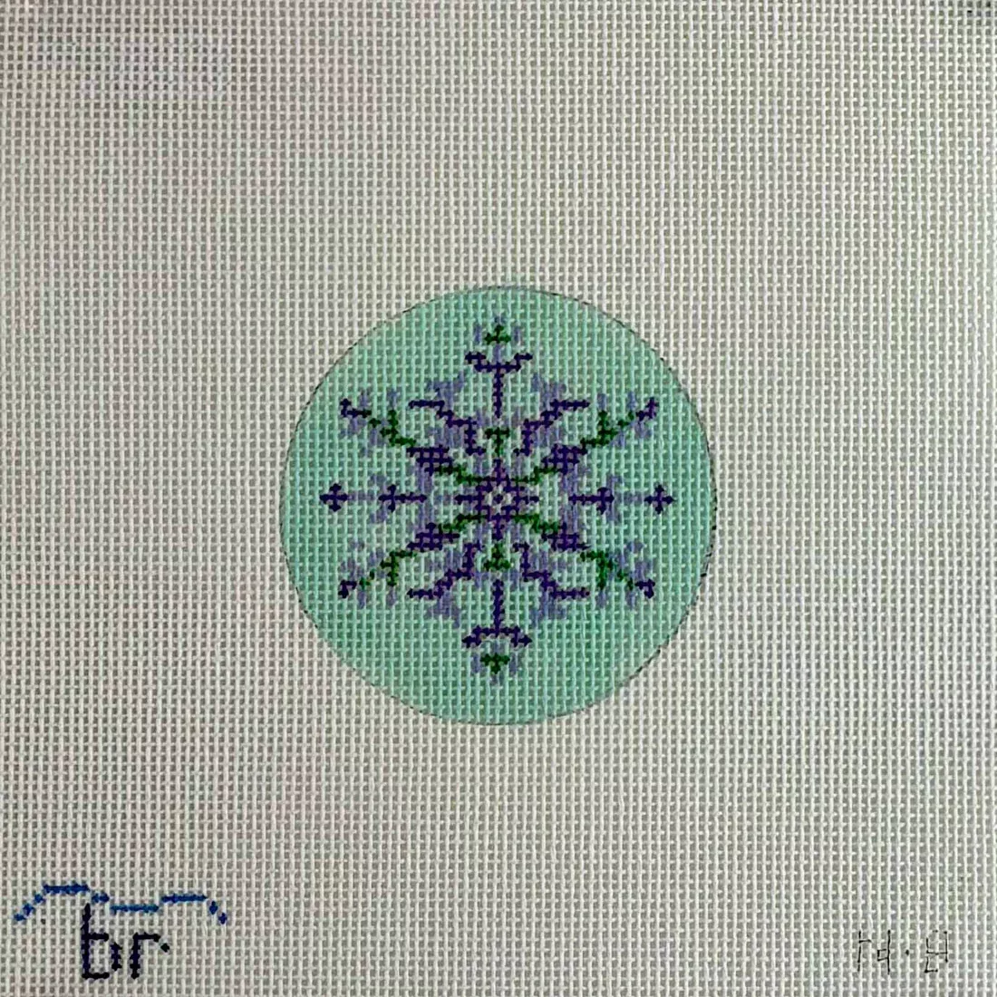 Nordic Snowflake - purple/aqua N8