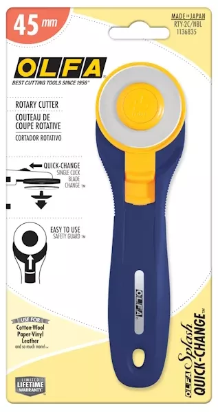 Olfa - Navy Splash Rotary Cutter (RTY2C) 45 mm