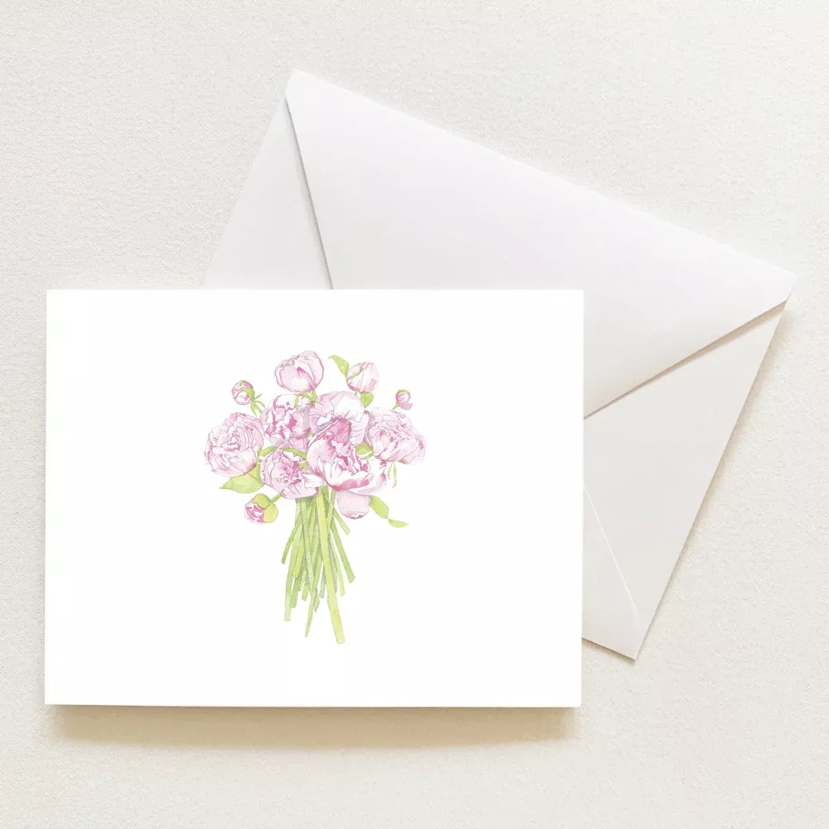 Peonies Note Card