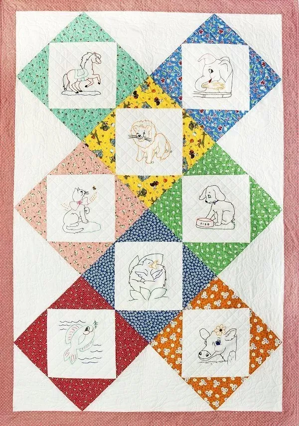 Playtime Pals Embroidery Block of the Month Club