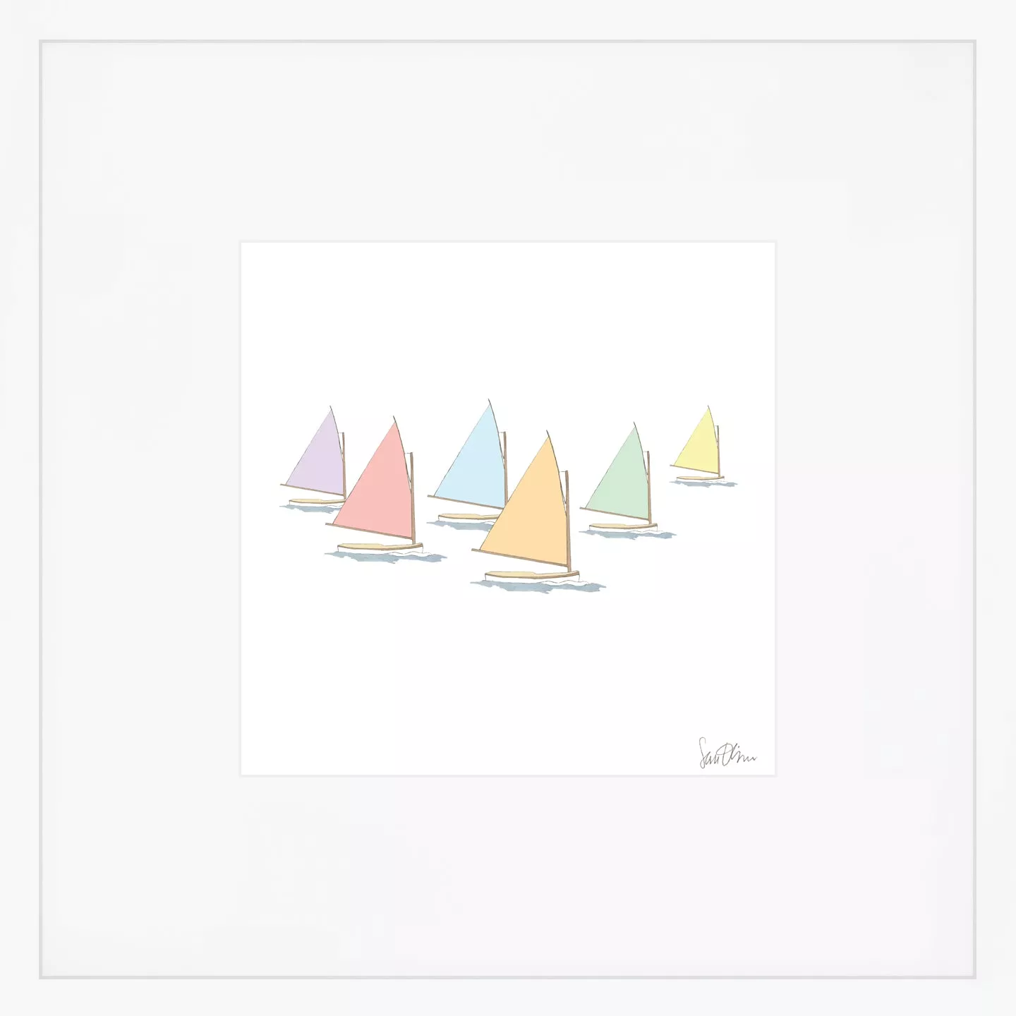 Rainbow Fleet Art Print