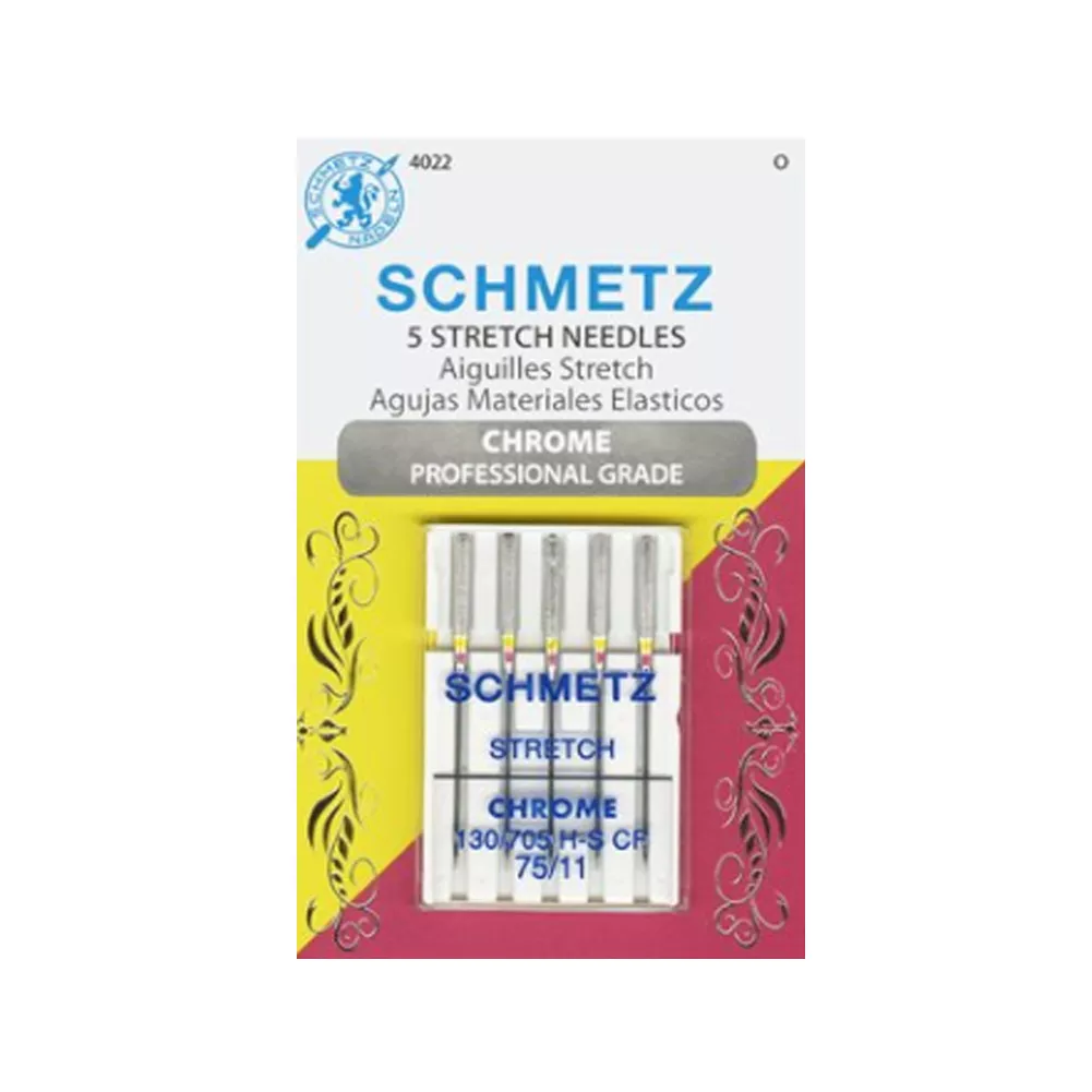 Schmetz Chrome Stretch Needles – Size 75/11