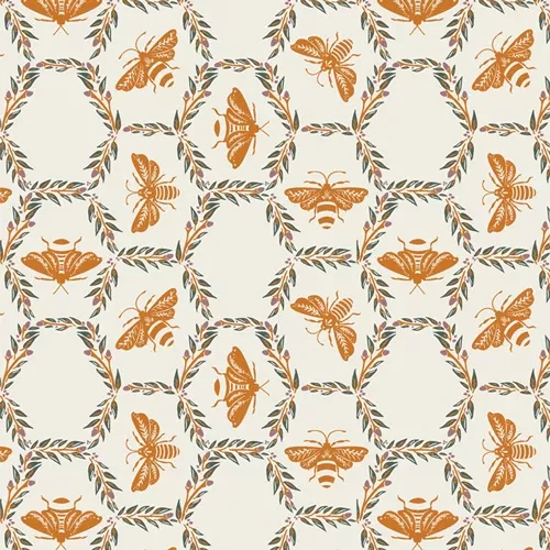 Season and Spice Bee Wreath by Art Gallery Fabrics