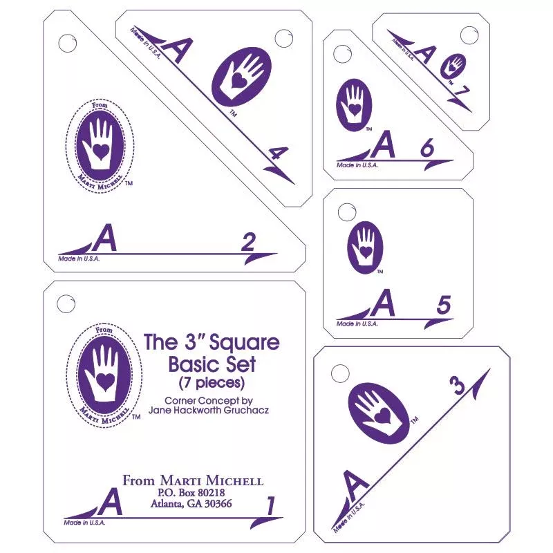 Set A: 3" Based on 3" Square