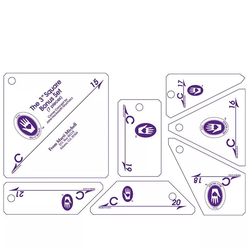 Set C: 3" Companion to Set A Bonus Shapes