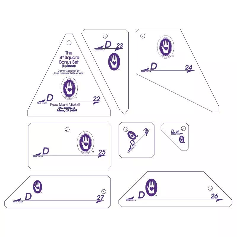 Set D: 4" Companion to Set B - Bonus Shapes