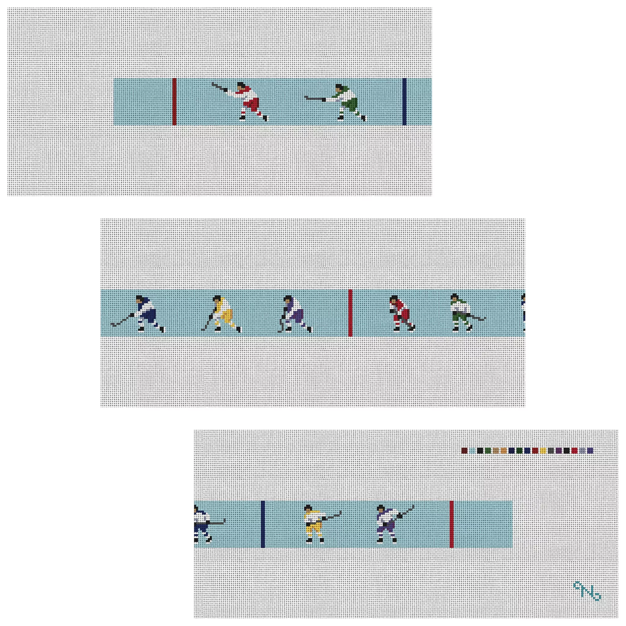 Slap Shot Needlepoint Belt Kit
