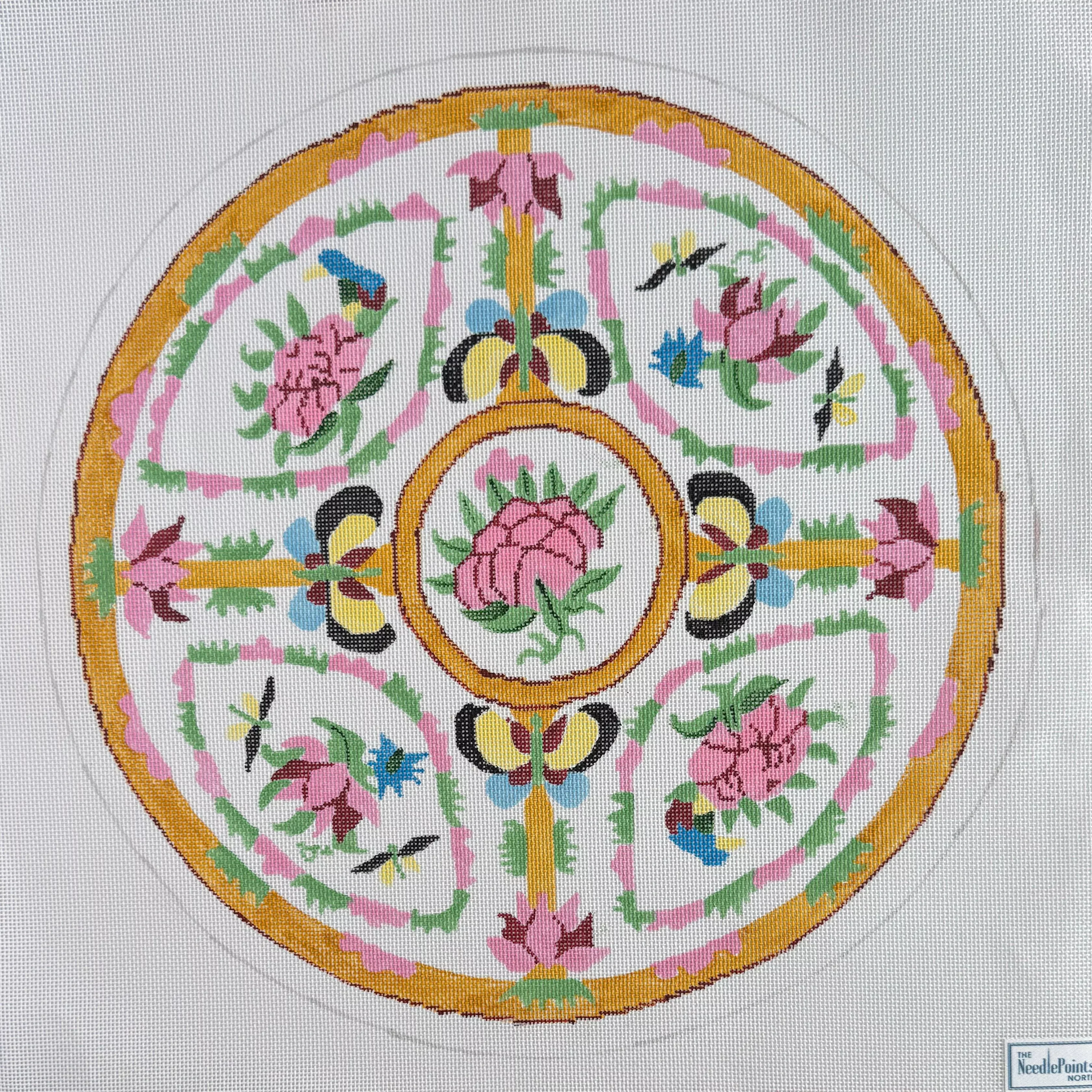 Small Rose Medallion Plate