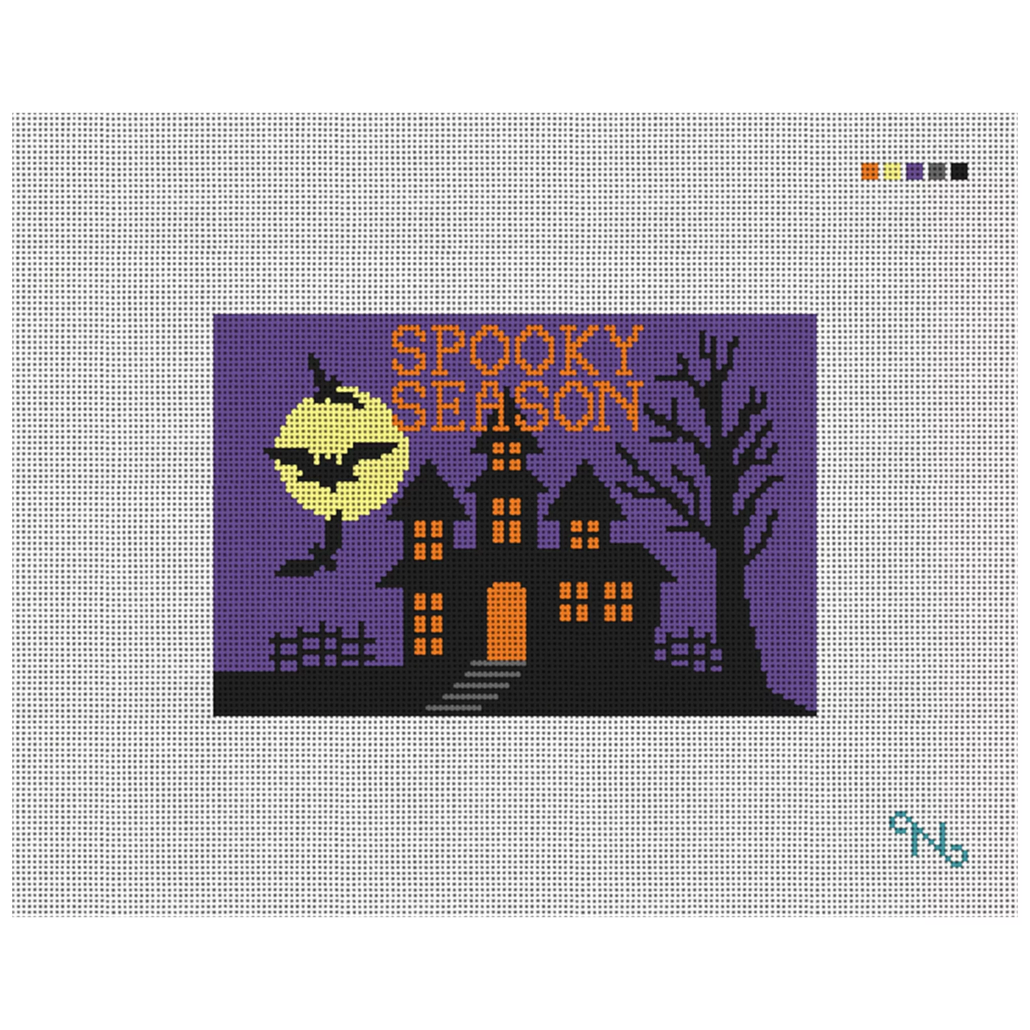 Spooky Season Needlepoint Door Hanger Kit