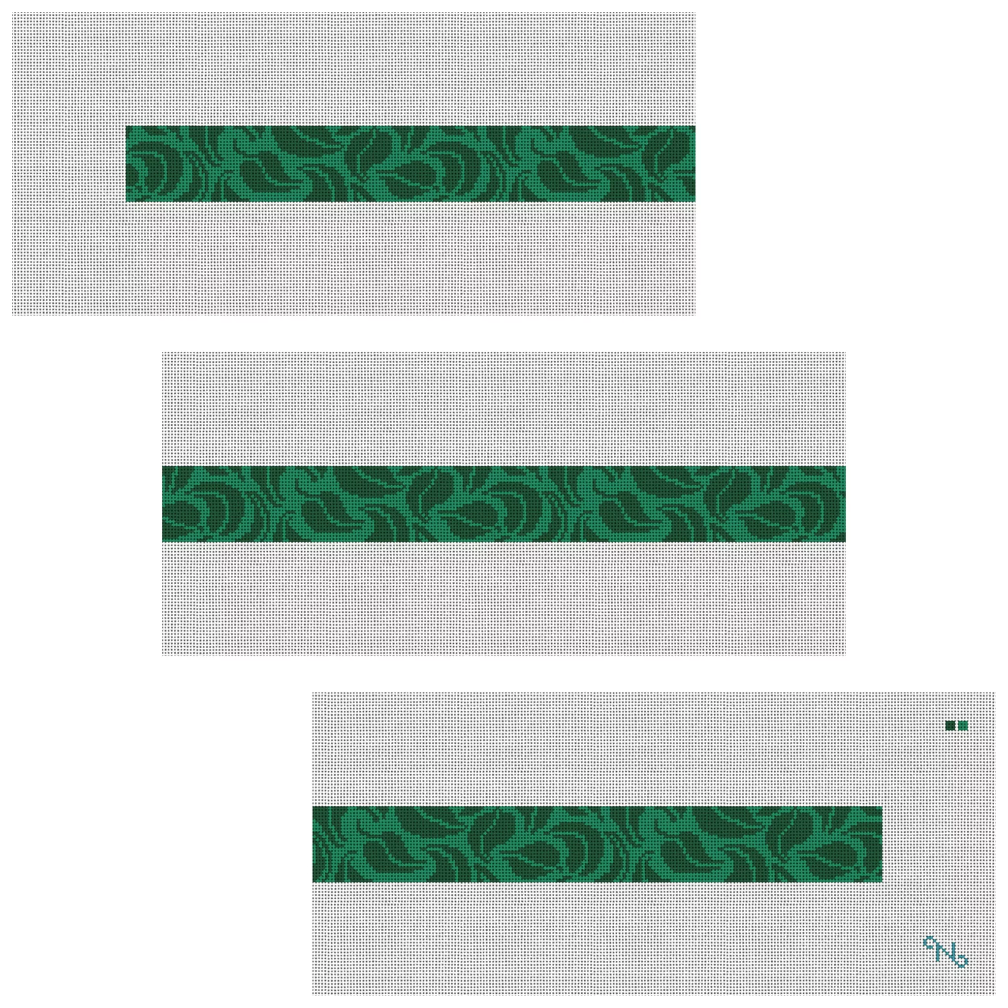 Spring Green Vine Needlepoint Belt Kit