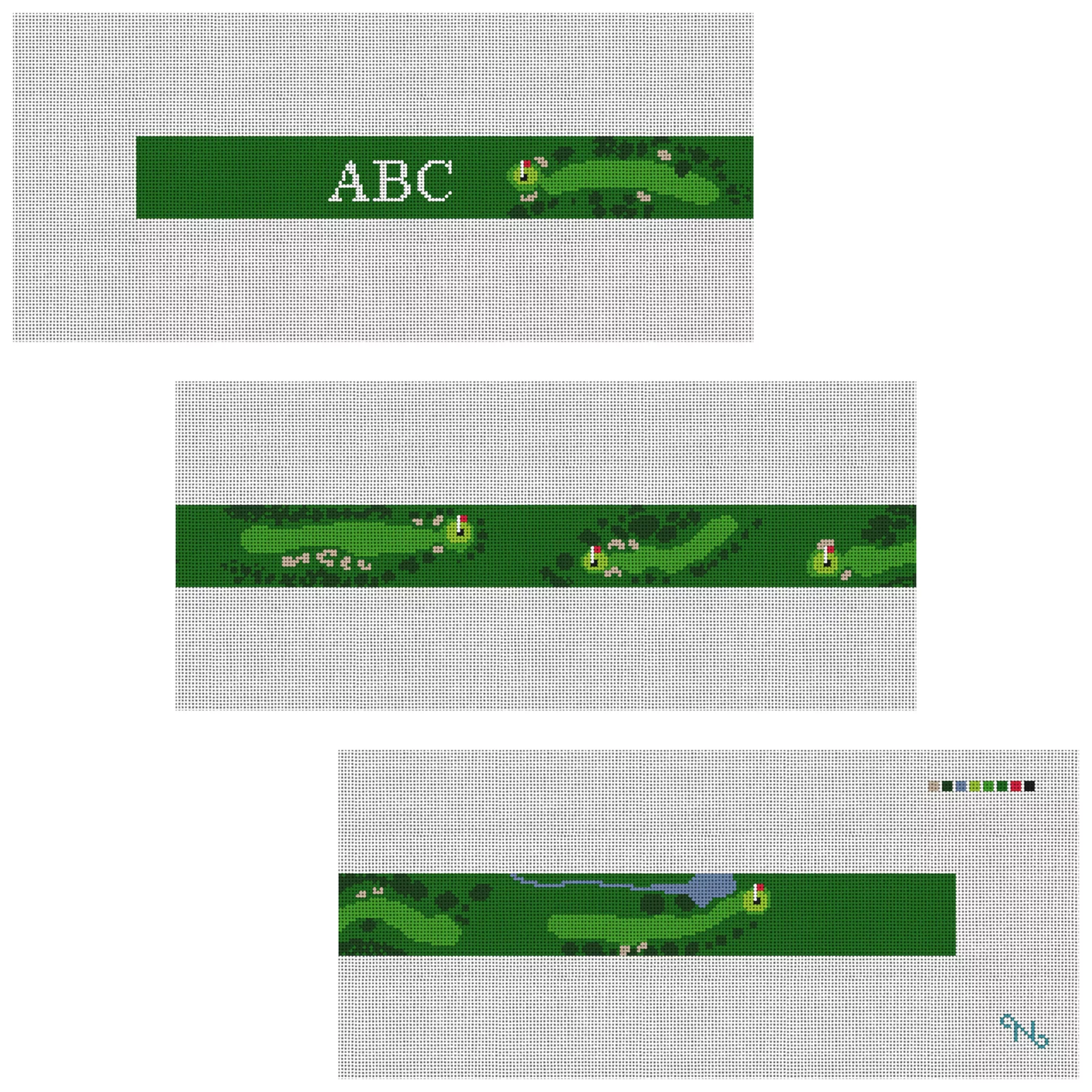 Stanwich Golf Course Needlepoint Belt Kit