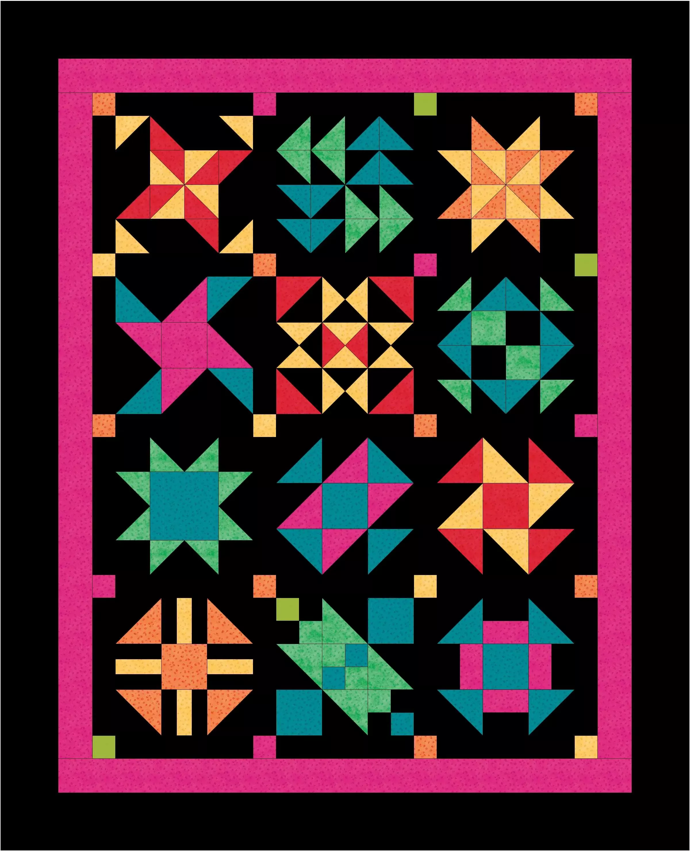 A Stitch in Time Block of the Month Club - Amish Colors