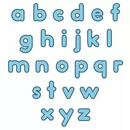 Studio Marshmallow 1 1/2" Lowercase Alphabet
