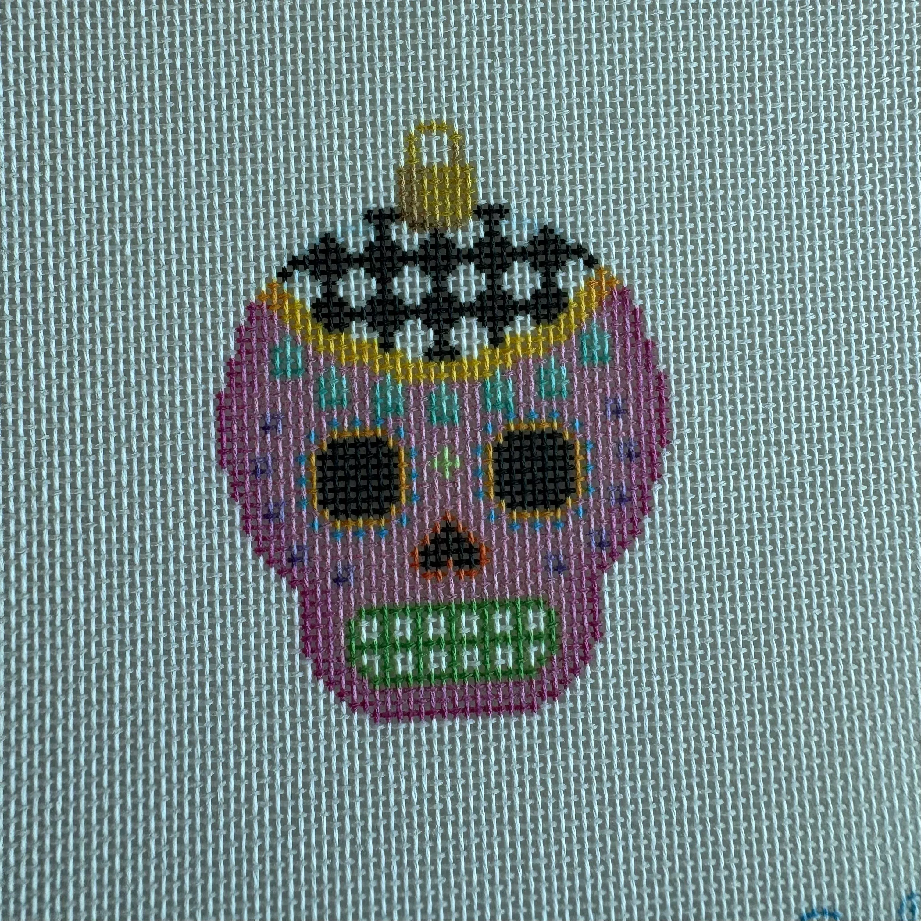 Sugar Skull Ornament/Yellow