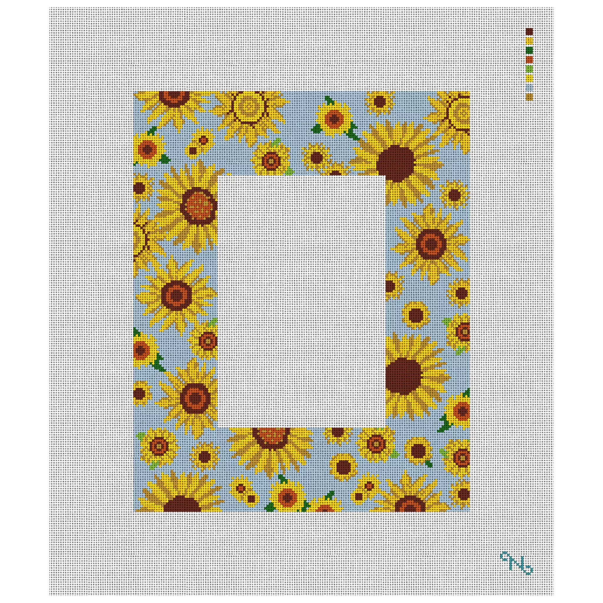 Sunflower Picture Frame Needlepoint Kit