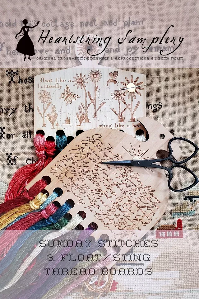 Thread Board for Sunday Stitches and Sting/Float by Heartstring Samplery
