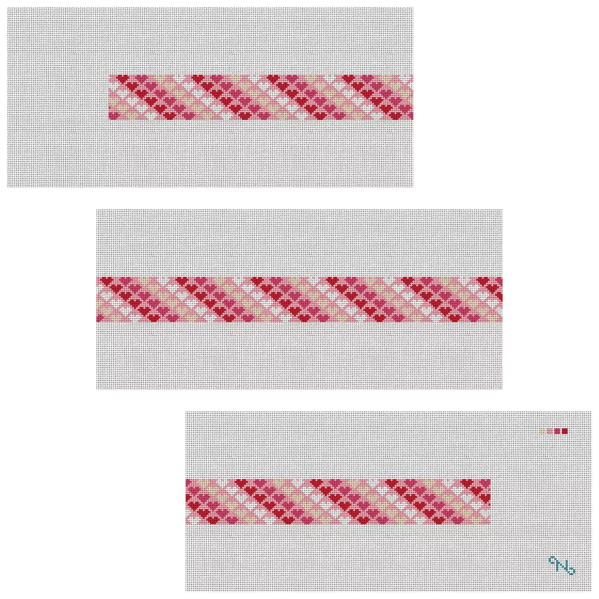 Tiny Hearts Needlepoint Belt Kit