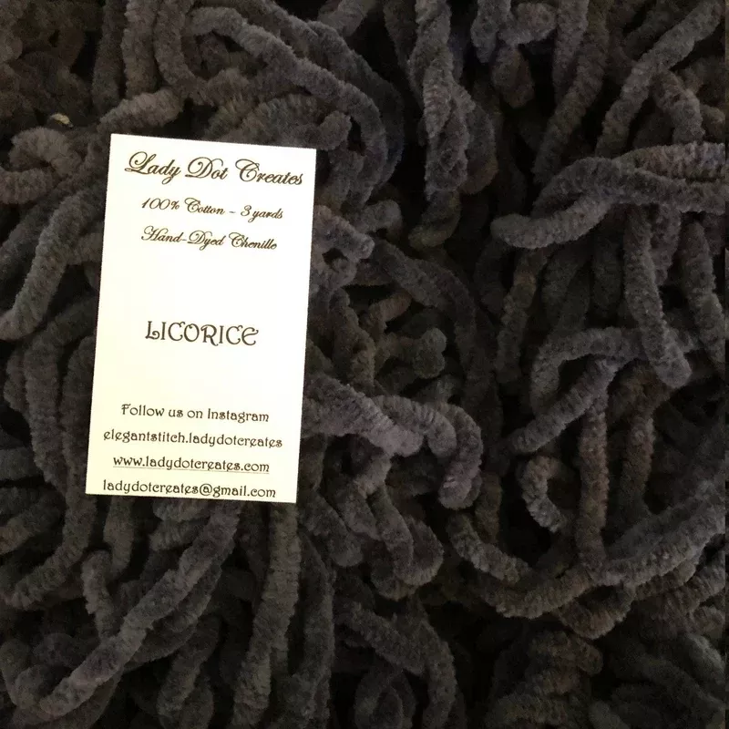 Vintage Trim Chenille 3 yards Licorice