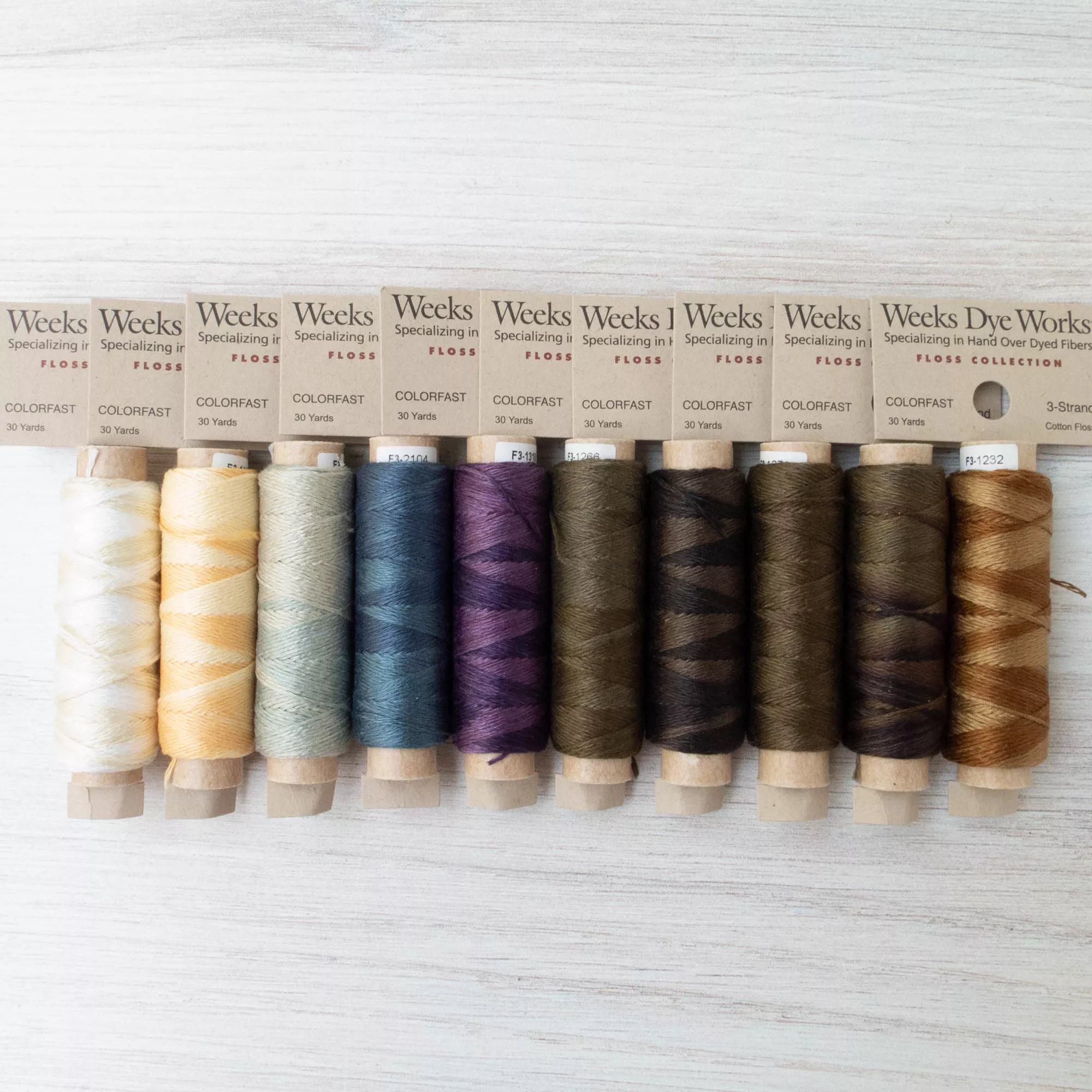 Weeks Dye Works 3 Strand Floss - Forest Trail Collection