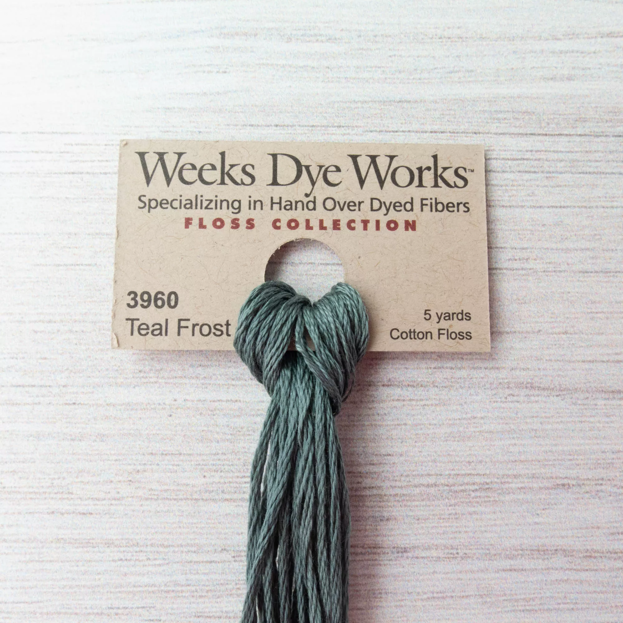 Weeks Dye Works Hand Over Dyed Embroidery Floss - Teal Frost (3960)