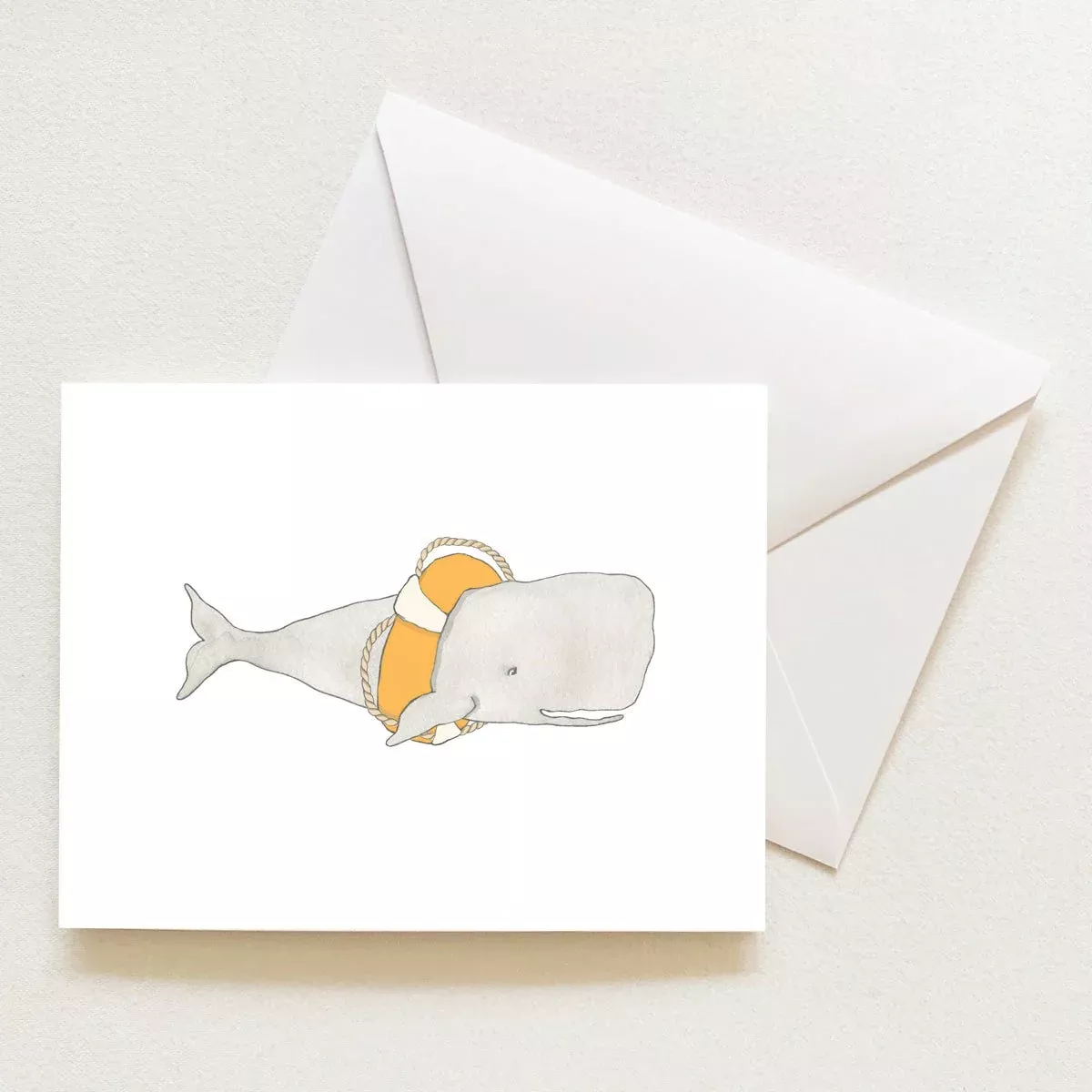 Whale Note Card