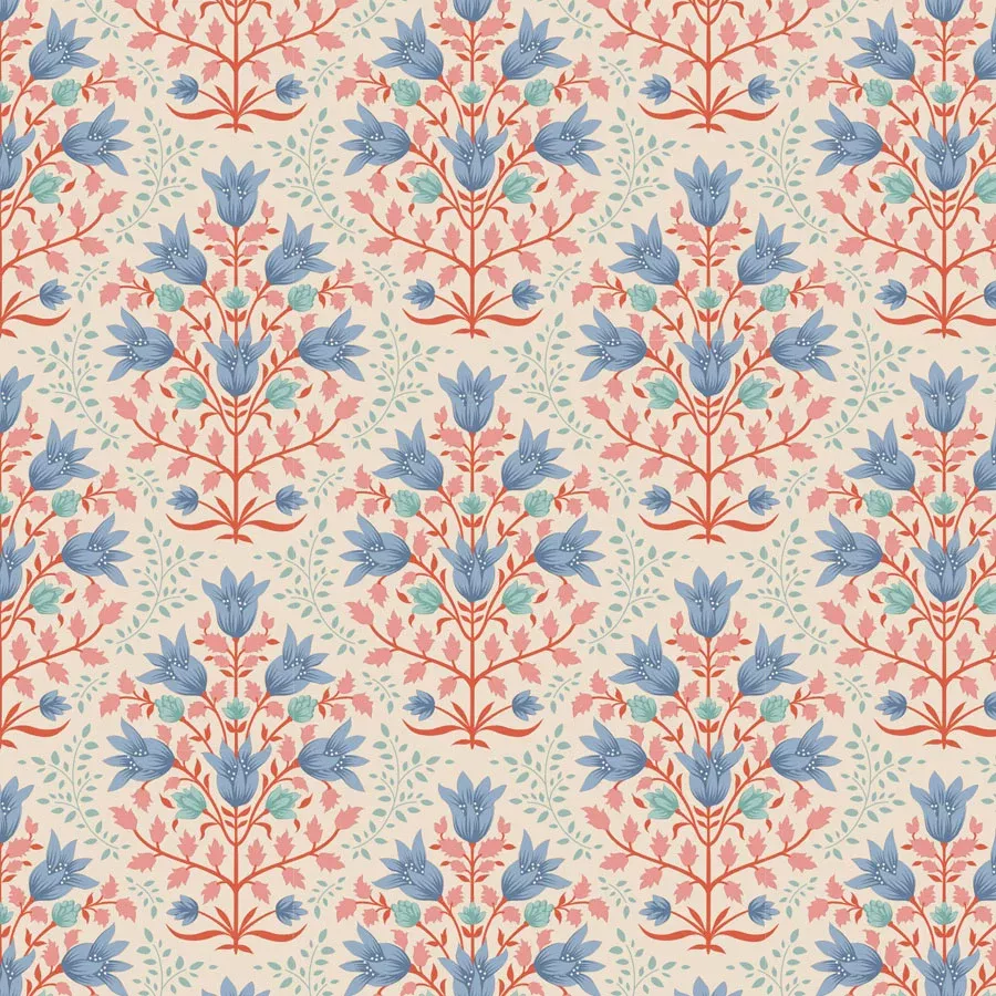 Windy Days Breeze Blue by Tilda fabrics | TIL100344 | Sold by the Yard