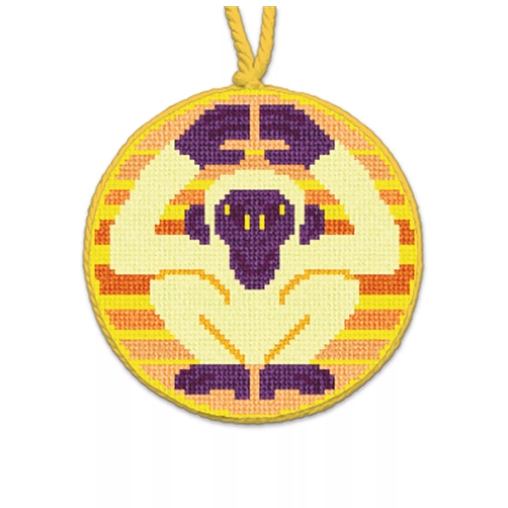 Year Of The Monkey Needlepoint Ornament