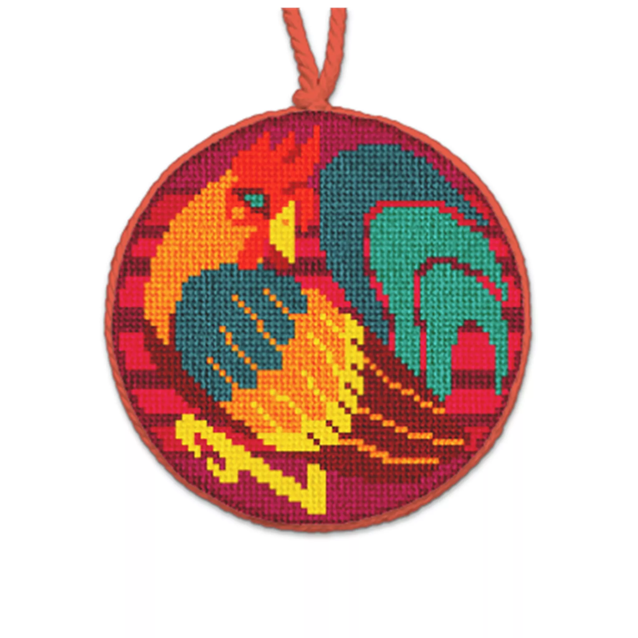 Year Of The Rooster Needlepoint Ornament