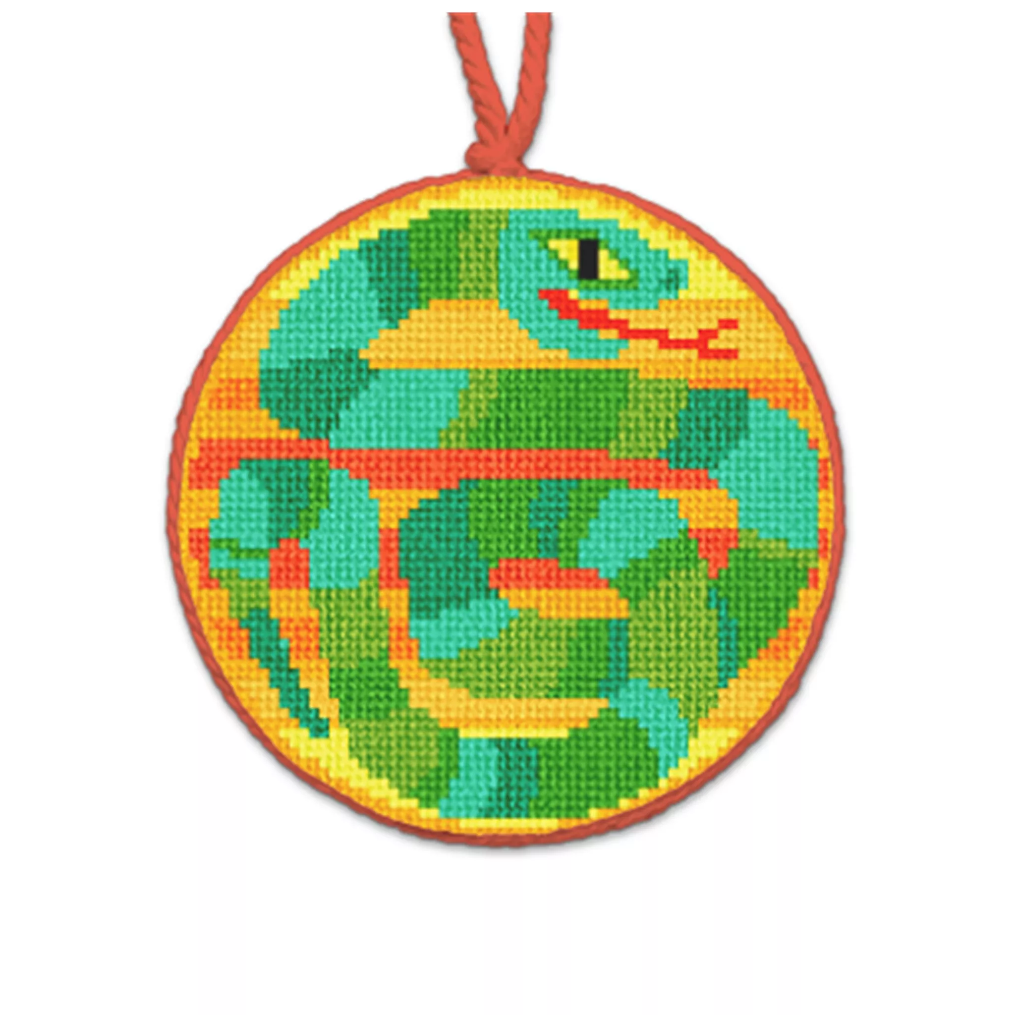 Year Of The Snake Needlepoint Ornament