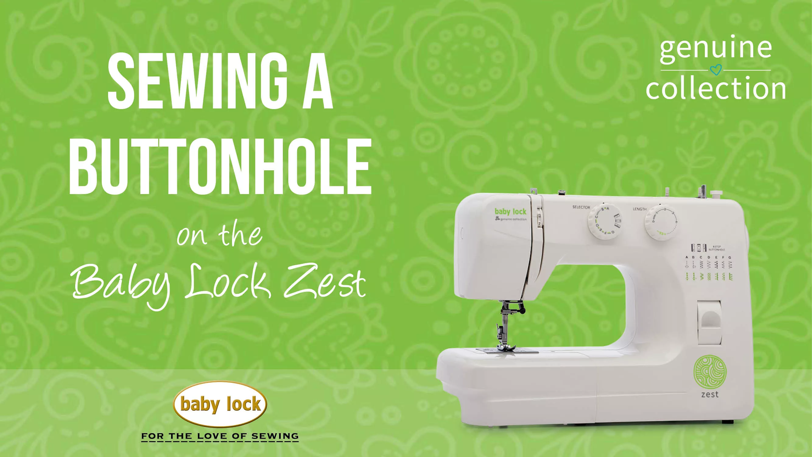 Zest - Sewing a Buttonhole