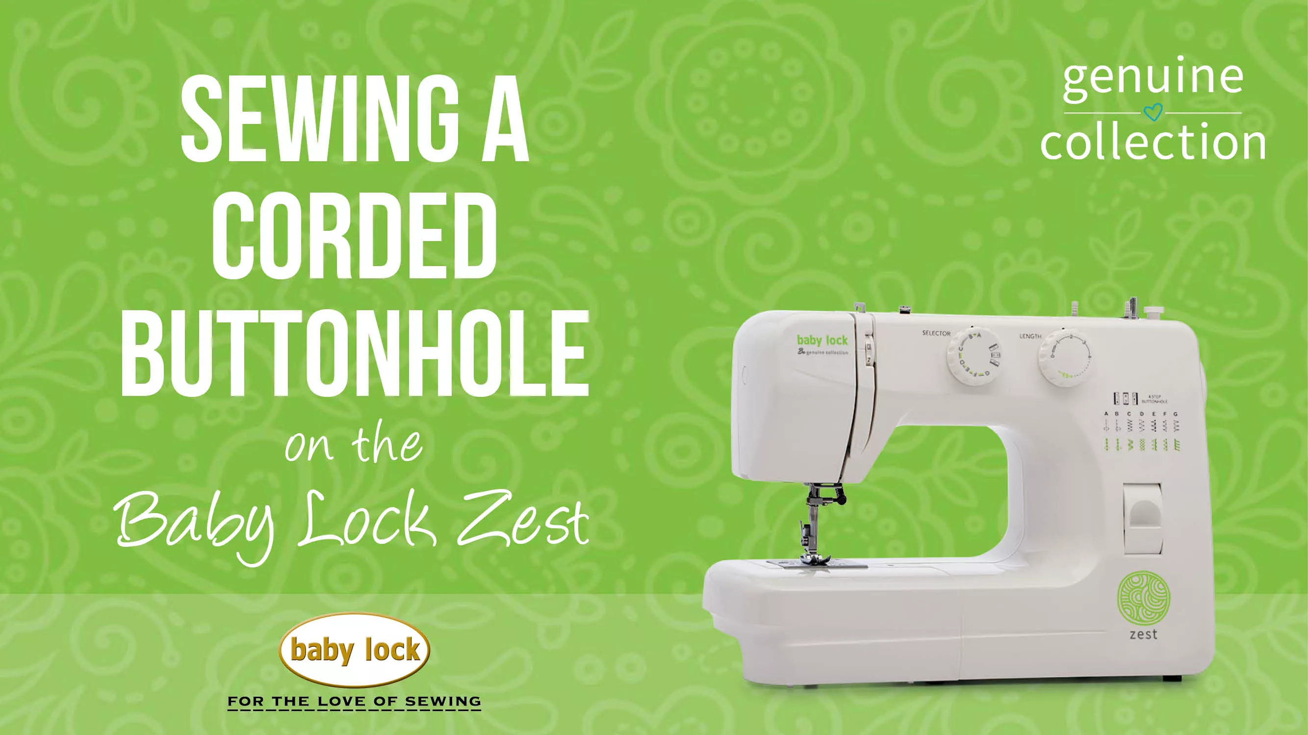 Zest - Sewing a Corded Buttonhole
