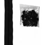Zippers by the Yard - Black